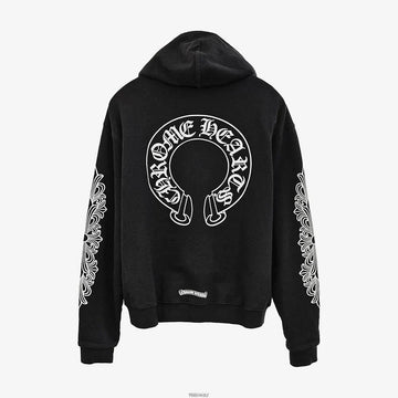Chrome Hearts Heavyweight Horseshoe Floral Hoodie Zipper W7C1RA98 159124782 [P]
