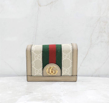 GUCCI オフィディア GG ストライプ カードケース 523155 147373032 [P]