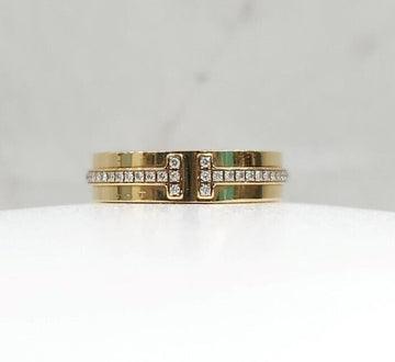 TIFFANY & CO 18k Diamantring in 18K Gelbgold Größe 4 151800835 [P]