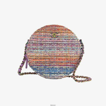 CHANEL Tweed Multi-Color Round Crossbody Chain Bag 29 Series DNY4HVO2 159125219 [P]