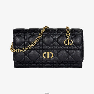 DIOR カロ チェーン WOC ポーチ バッグ ブラック 2P1VX8P1 159125286 [P]