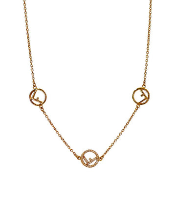 Fendi Triple F Gold Necklace 66239 159125379 [P]