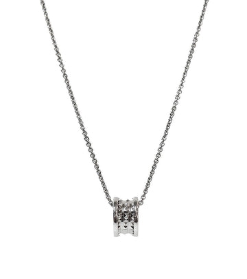 Bulgari 925 Silver Save the Children B.Zero1 Lock Necklace 66335 159125411 [P]