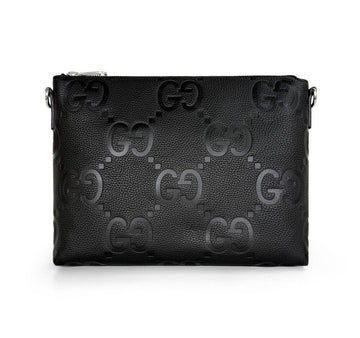 GUCCI 696009 GG Jumbo Messenger Bag Medium Schwarz 155955547 [P]
