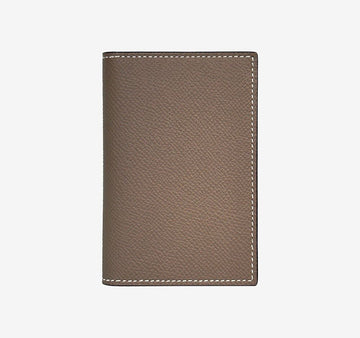 Hermes Unused Euclid Epsom Card Case Etoupe AFD107227C 157639533 [P]