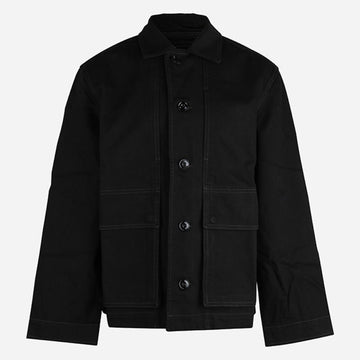 LEMAIRE Cotton Oversized Denim Jacket Black 159125659 [P]