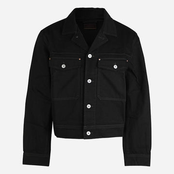 LEMAIRE Denim Trucker Jacket Black 159125670 [P]