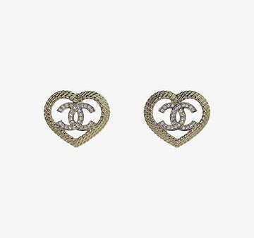 CHANEL CC Logo Herzohrringe CHB011421 157666788 [P]