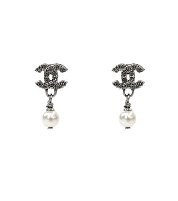 CHANEL パールドロップキュービックイヤリング41087 159125837 [P]