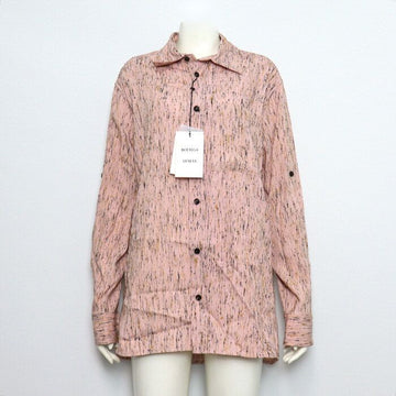 Bottega Veneta Textured Stripe Long Sleeve Women's Blouse Shirt 791987 159128667 [P]