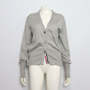Thom Browne Silk Blend Intarsia Stripe Cardigan for Women FKC301A Gray 159128678 [P]