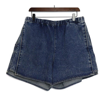 Wooyoungmi Denim Cotton Logo Embroidered Men's Elastic Shorts 66189 159129378 [P]