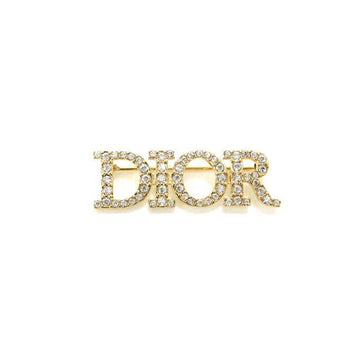Dior Gold Plated Crystal D301 Revolution Finish Metal White Women's Brooch 66694 159130736 [P]