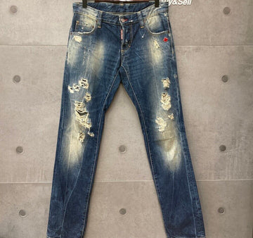 DSQUARED2 ディスクエアード ラメンド ディスジン スリムフィット 44 148410014 [P]