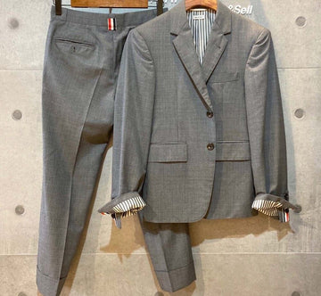 THOM BROWNE ウールスーツ セットアップ グレー MJC001AWD071001 148410461 [P]