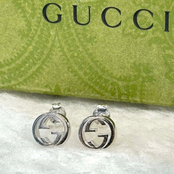 Gucci Silver Interlocking Earrings J072006 159139424 [P]