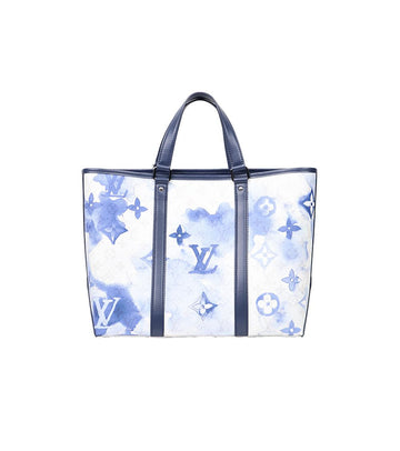 LOUIS VUITTON Wasserfarben-Leinwand-Wochenend-PM-Schultertasche 35994 159172202 [P]