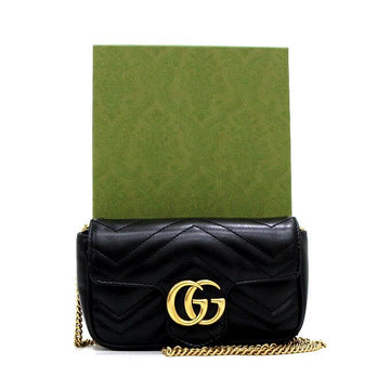 Gucci Matelassé Super Mini Bag Gold Chain Crossbody aa66735 159174289 [P]