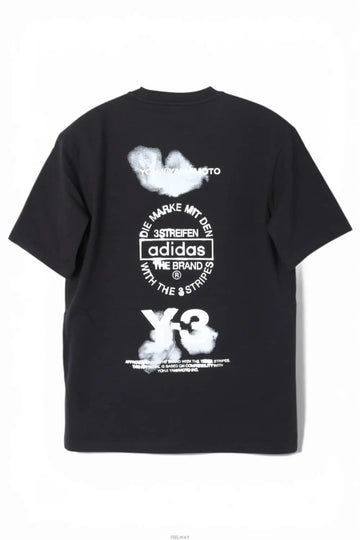 YOHJI YAMAMOTO T-Shirt GFX SS TEE 1 Schwarz JX4745 146225102 [P]