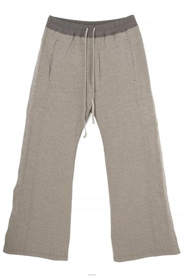 RICK OWENS Wide Pusher Hosen Grau Melange DU01F4393 FGM 178 158394990 [P]