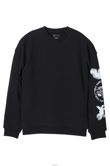 YOHJI YAMAMOTO Crewneck Y3 GFX CREW Sweatshirt Schwarz JX4749 146225309 [P]