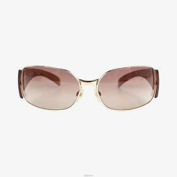 CHANEL ラップアラウンド サングラス ブラウン 7JLXU66S 159183182 [P]
