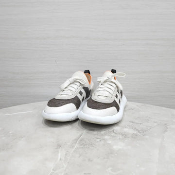 Hermes Crew Knit Sneakers Plunoir Blanc H221284ZP 157577944 [P]