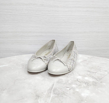 CHANEL Gray Ballerina Flat Shoes G02819 156499941 [P]