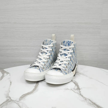 Dior B23 Blue Oblique Cazry High Sneakers 3SH18ZLA 159183481 [P]