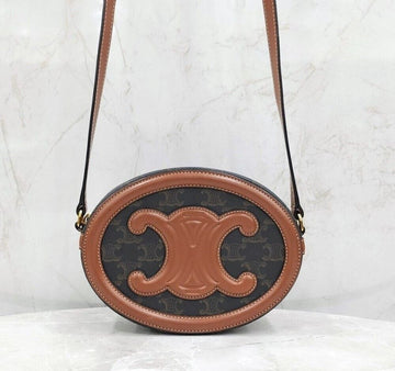 CELINE キュル トリオペ オーバル パルス ショルダーバッグ ラージ 198602EIN 147372159 [P]
