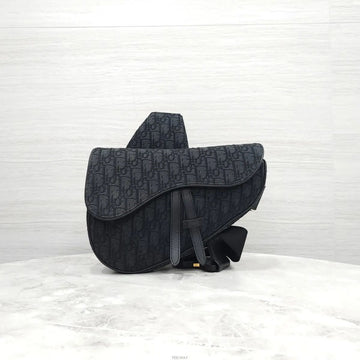 DIOR オブリークジャカードサドルバッグ ブラック 1ADPO093 157601520 [P]