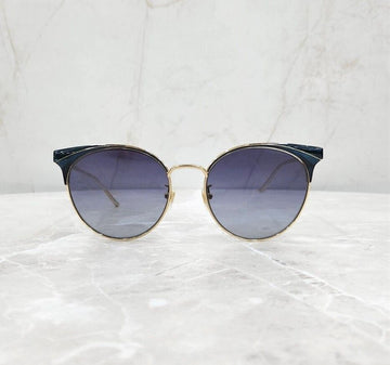 GUCCI gg GG Logo Gold Rahmen Sonnenbrille GG0402SK 146774509 [P]