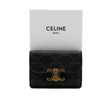 CELINE Triope Canvas Klappkartenhalter Geldbörse 10I582CPJ 159213362 [P]