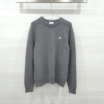 Celine Wool Cashmere Crewneck Knit Gray 2AC85048T 159253690 [P]