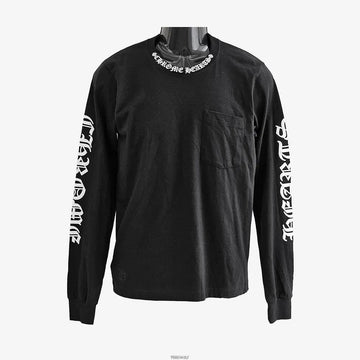 Chrome Hearts Unused Long Sleeve with Neck Logo Lettering Black 2ARR2EWP 159258164 [P]