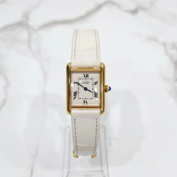 CARTIER Must-Have Tank White Roman Dial SM Uhr 2415 159258369 [P]