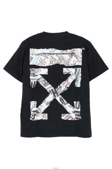 OFF WHITE スリム半袖Tシャツ ブラック 151641898 [P]