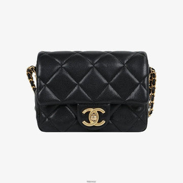 CHANEL Caviar Classic Mini Flap Bag Gold Medal 123456 159266291 [P]