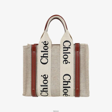 CHLOE ウッディバッグ スモール ベージュ ブラウン UYJ1LWEC 159268999 [P]