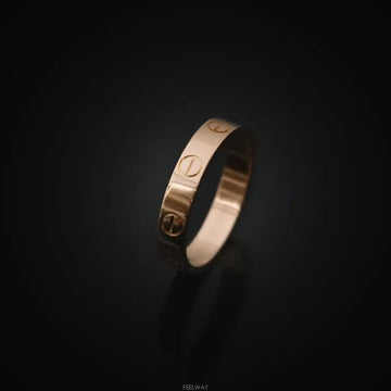 Cartier 18K Love Band Rose Gold 52 Size 3.5MM 7981567004 152757779 [P]