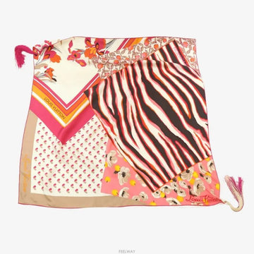 Louis Vuitton Pink Flower Tassel Scarf Shawl 9591557103 159269354 [P]