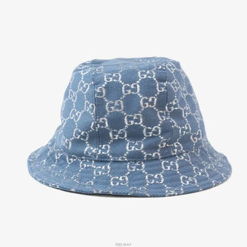 Gucci Lame Bucket Hat Blue M 631951 159269359 [P]