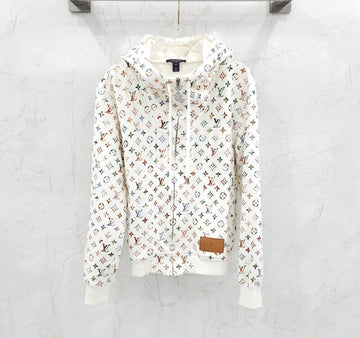 LOUIS VUITTON Herren Kapuzenjacke mit Mehrfarben-Monogramm aus Baumwolle 153506064 [P]