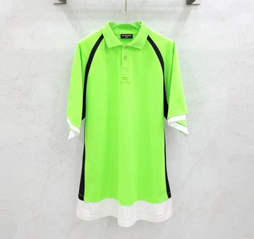 BALENCIAGA Grüne Logo Layered Over Ca Polo T-Shirt 147535681 [P]