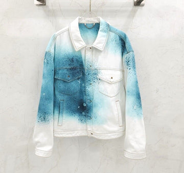 Louis Vuitton LV Spray Denim Jacket 1AAVCK 149481765 [P]