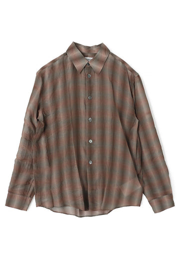 Our Legacy Screen Check Cotton Silk Shirt 128749886 [P]