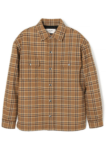 Celine Check Wool Overshirt Jacket 2W30D469T 04MB 119024214 [P]