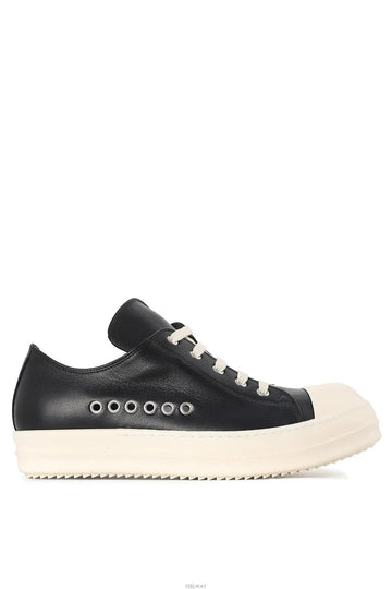 Rick Owens LOW SNEAKER BLACK MILK RU01F2895 LCO 911 153990286 [P]