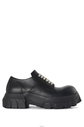 RICK OWENS Tractor Lace-Up Derby Schuhe Schwarz RU01E5884 LGE 99 131114923 [P]