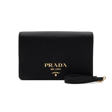 PRADA サフィアーノレザー フラップチェーンショルダーバッグ 1BP018 159299536 [P]